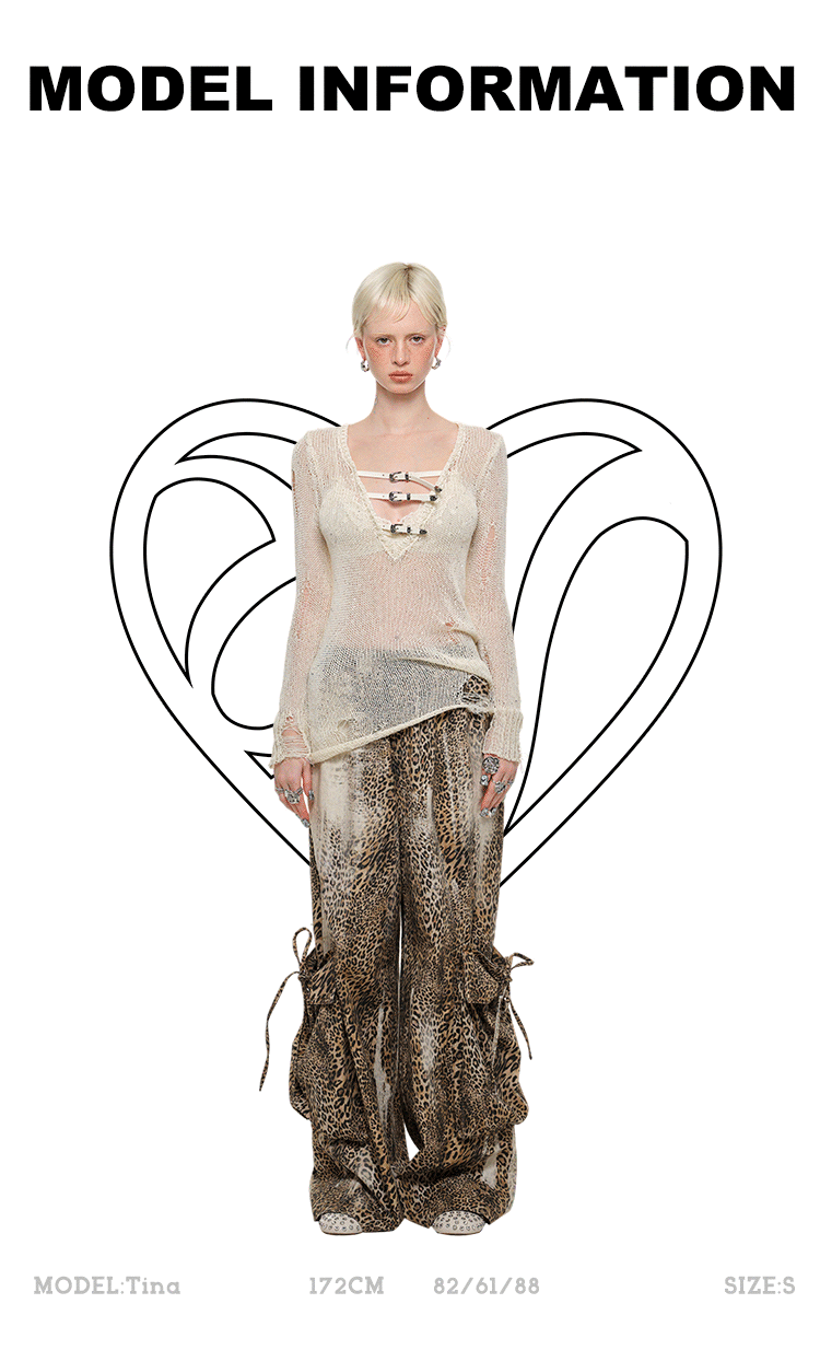Buckle Net Sweater