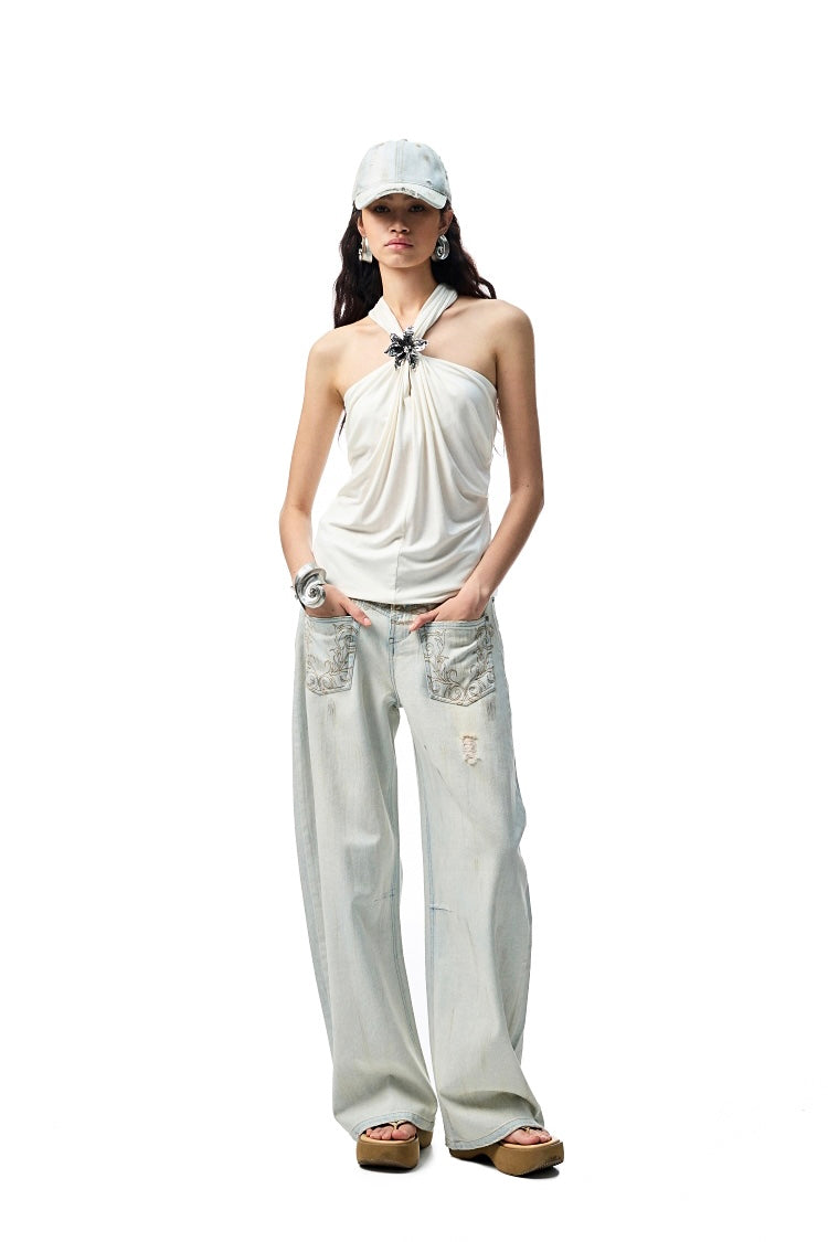 Tide Petals Halter Top