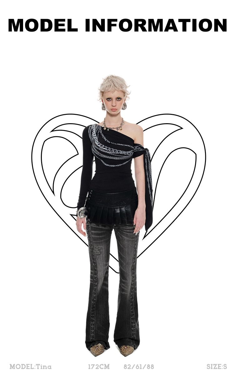 One Shoulder Chain Top