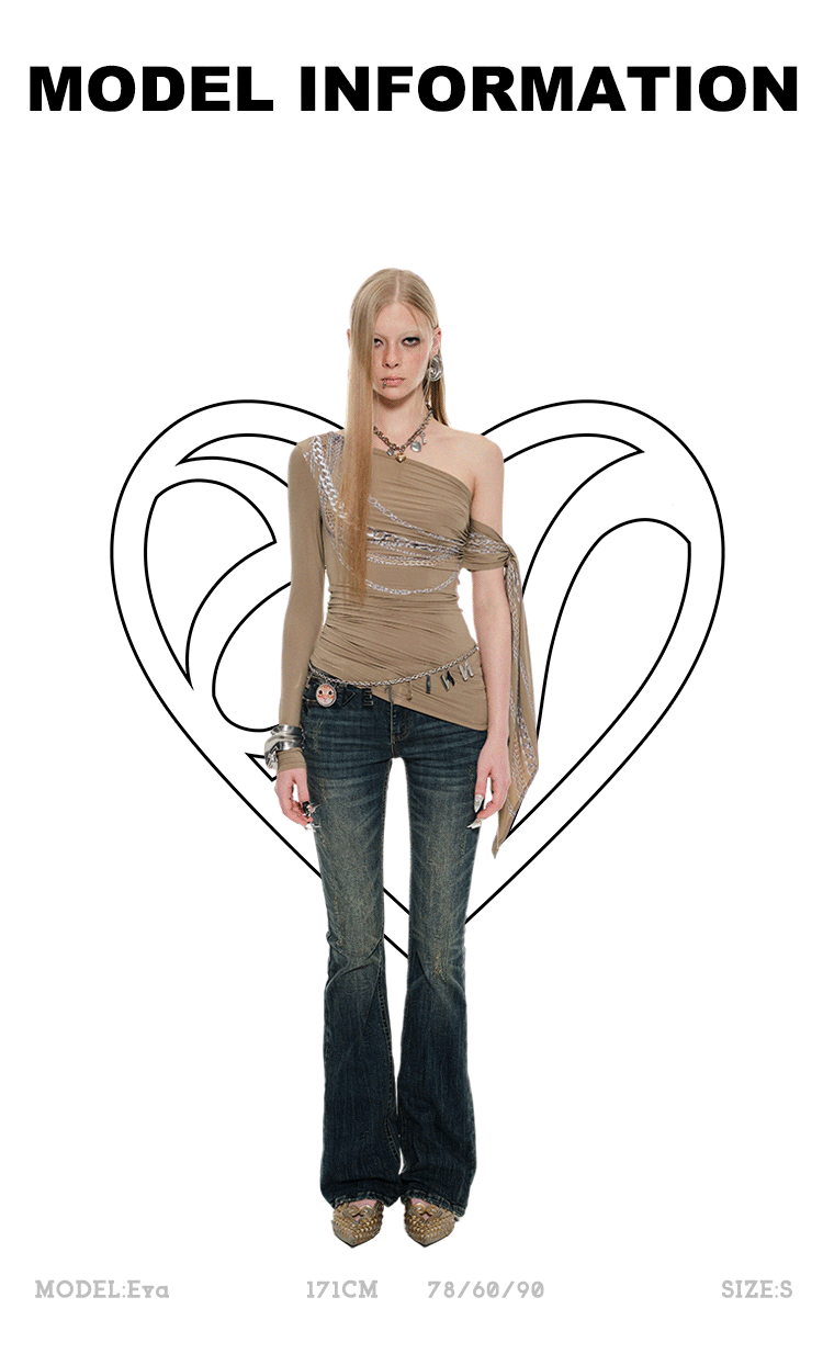 One Shoulder Chain Top