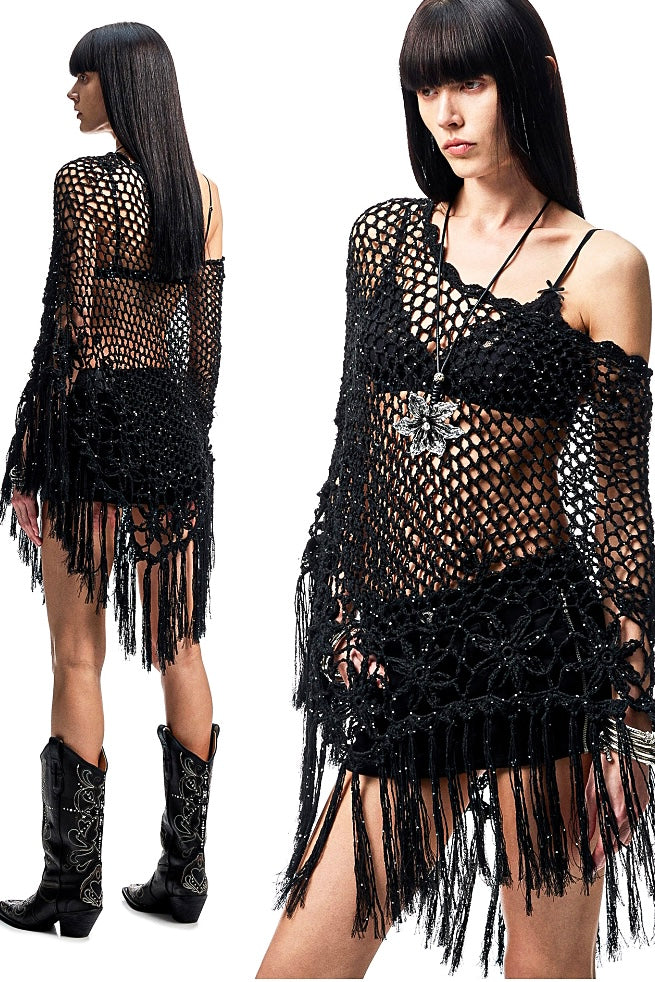 Tide Petals Knitted Dress