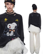 Snoopy Distressed Tattoo Long Sleeve Tee