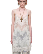 Lace Cutout Cami Slip Dress