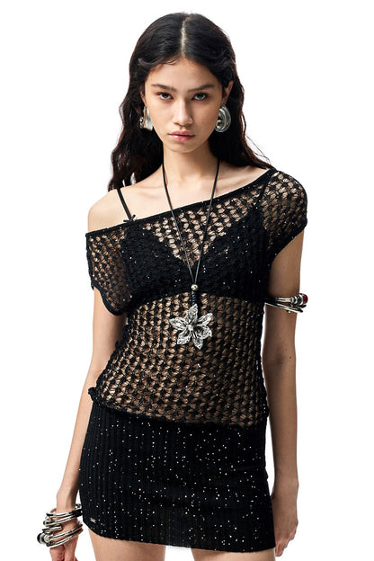 Tide Petals Knitted Top