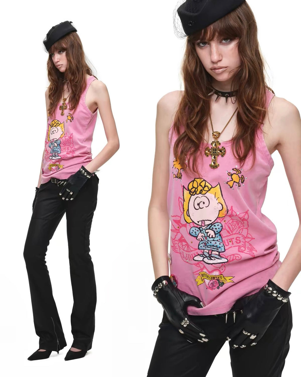 Peanuts x 1JINN Sally Tattoo Tank Top