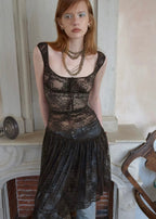 Nocturne Lace Asymmetric Dress
