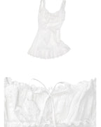 Cotton Eyelet Corset Mini Dress
