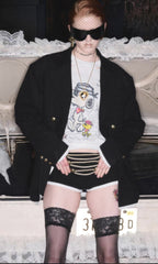 Napoleon Button Rope-Trim Shorts