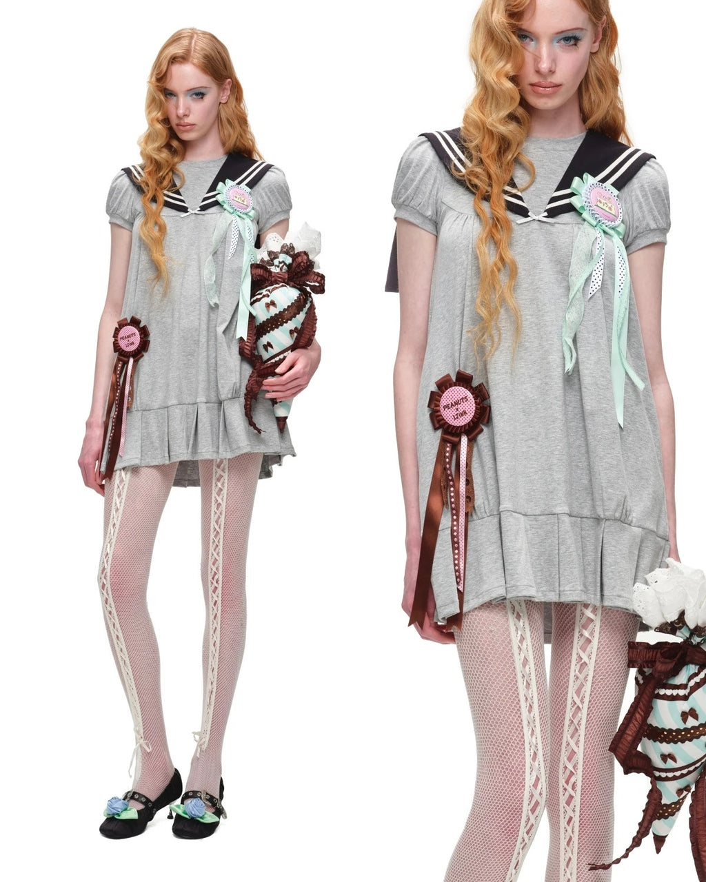 Dark Academy Sailor Dress