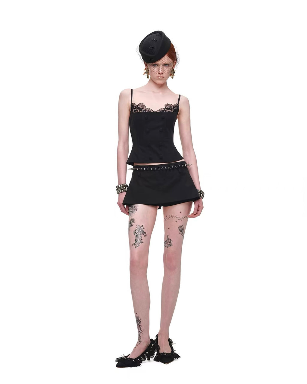 Napoleon Button Bustier Top