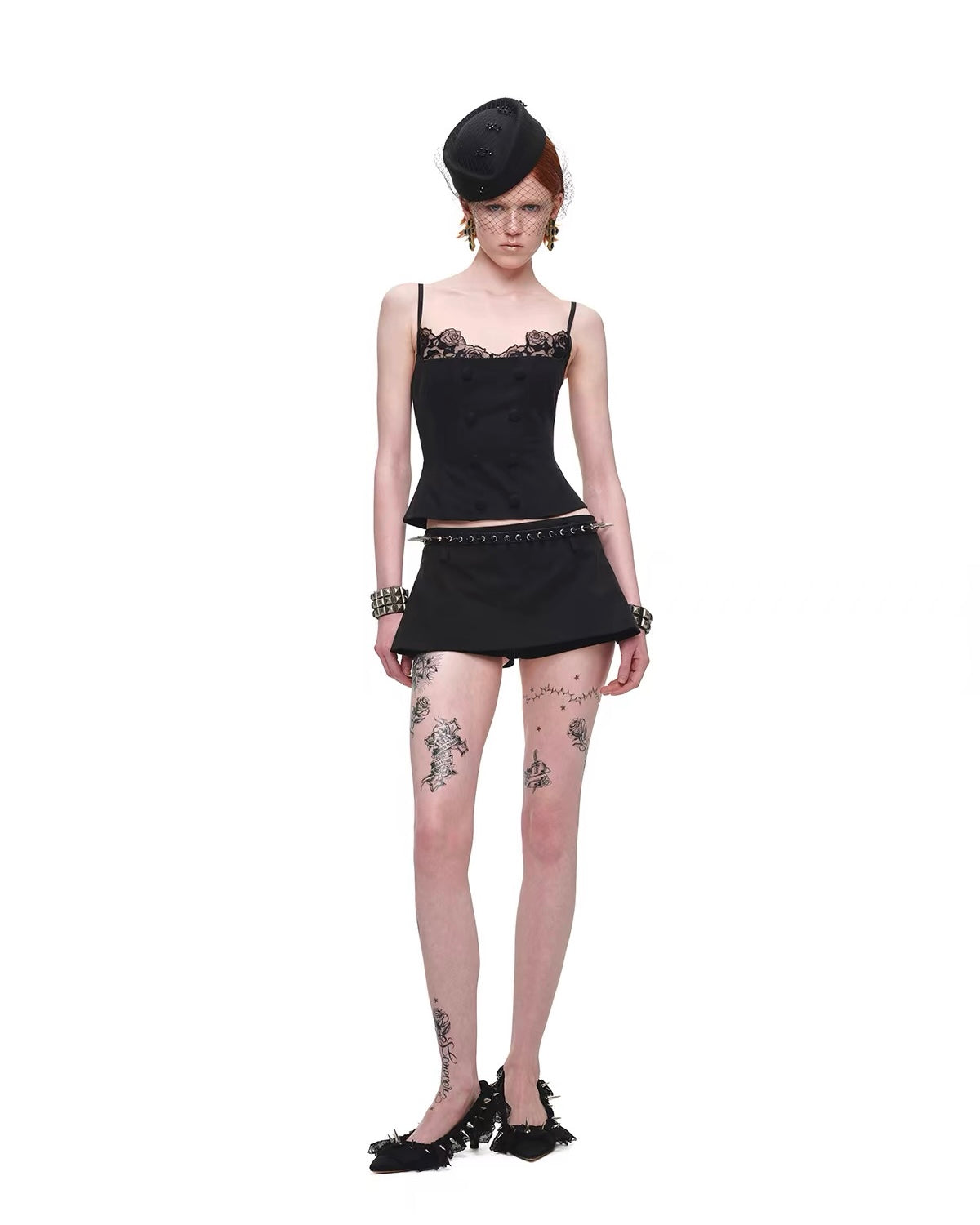 Napoleon Button Bustier Top