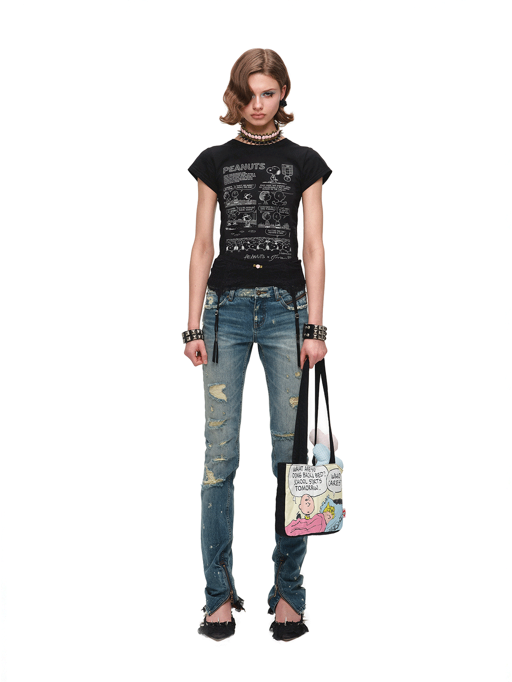 Peanuts Print Short Sleeve Tee