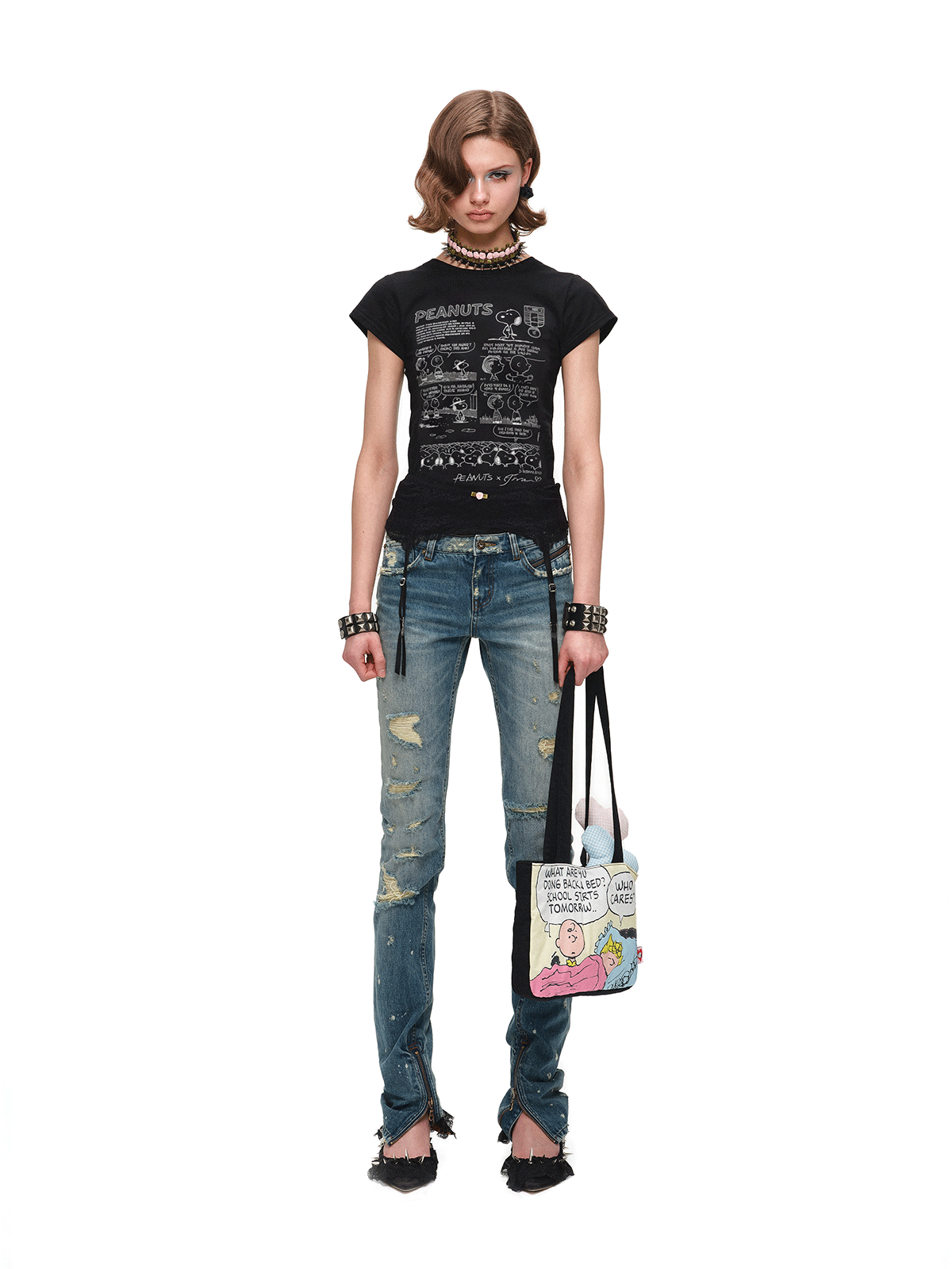 Peanuts Print Short Sleeve Tee