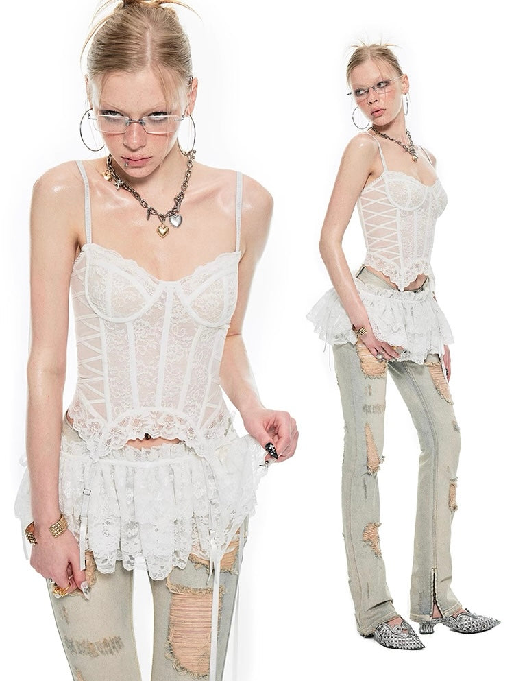 Romantic Lace Corset Top