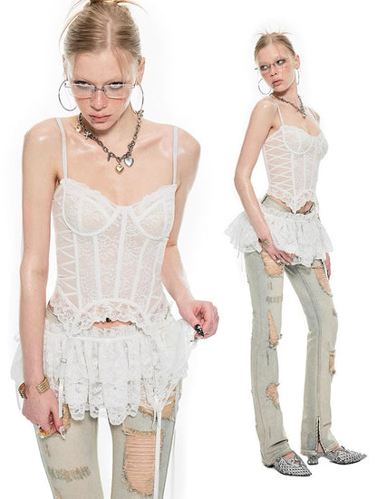 Romantic Lace Corset Top