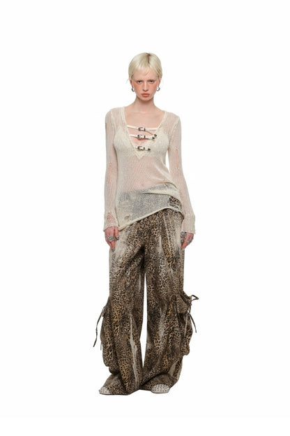 Buckle Net Sweater