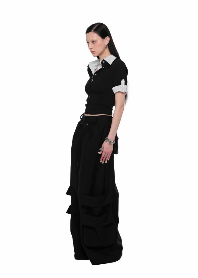 Two-Piece Collar Polo Shirt
