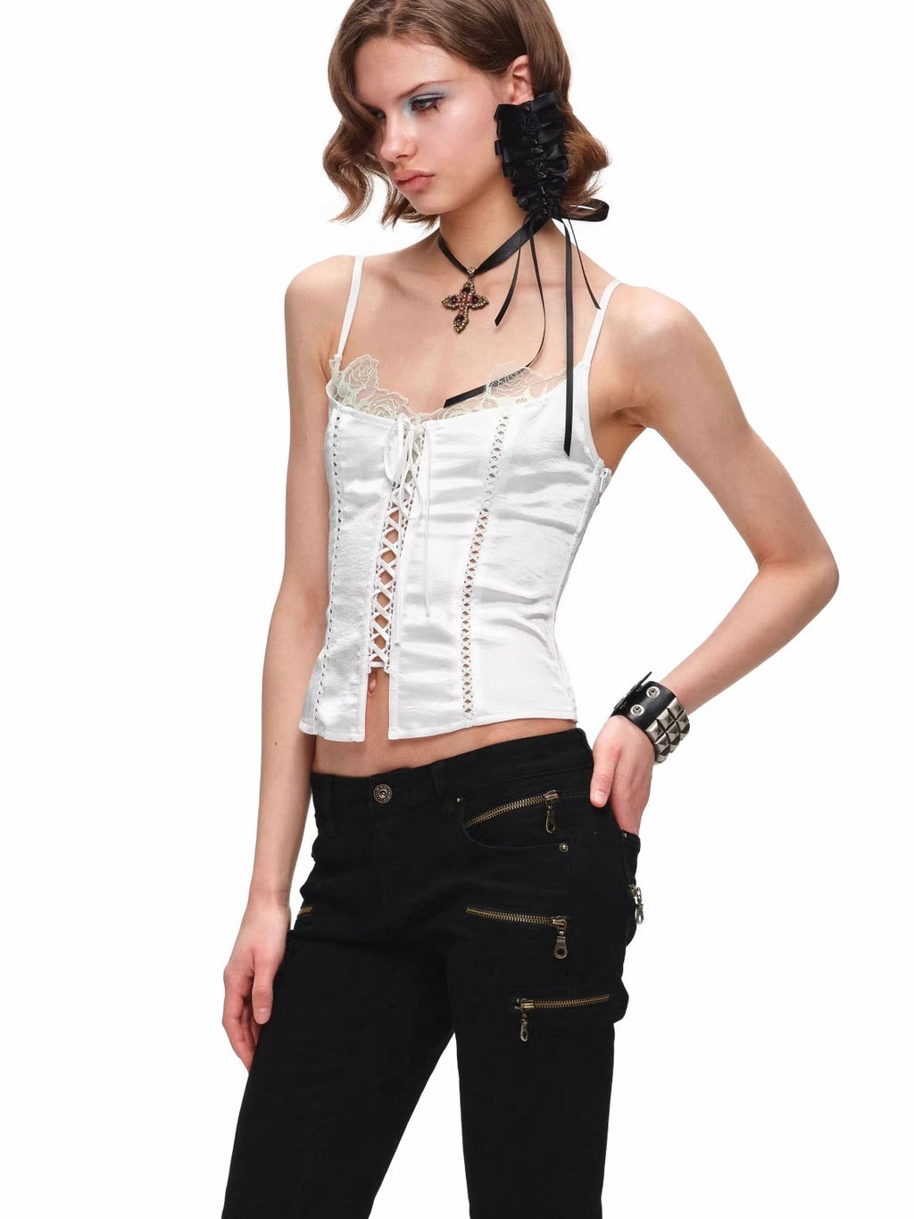 Silk Pixie Corset Top