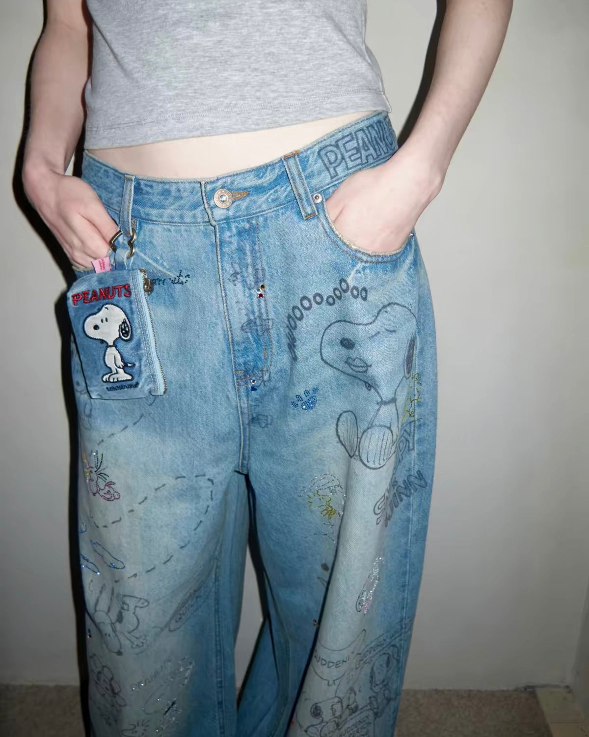 Snoopy Oversized Jeans