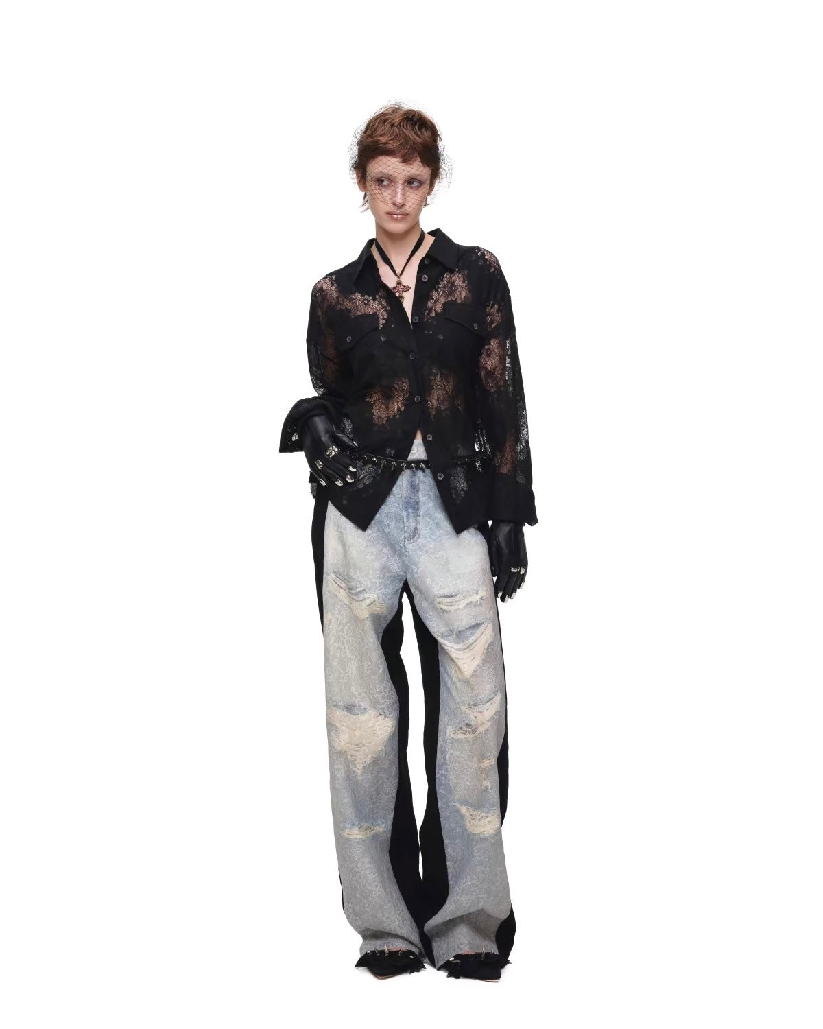 Wraith Lace Corset Shirt
