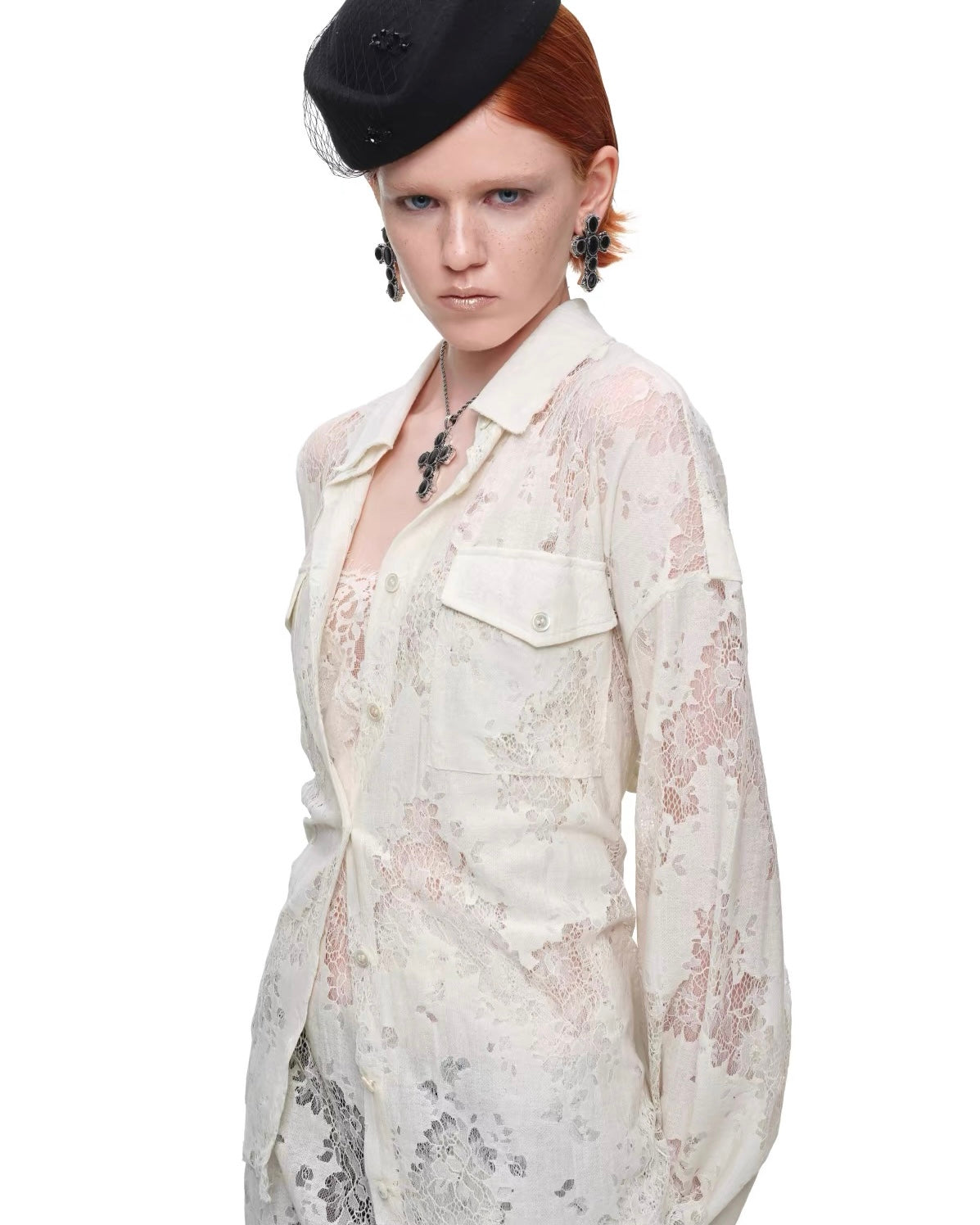 Wraith Lace Corset Shirt
