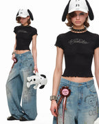Coquette Crystal Baby Tee