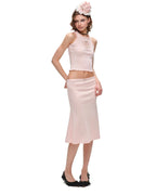 Romantic Cotton Lace Midi Skirt