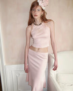 Romantic Cotton Lace Midi Skirt