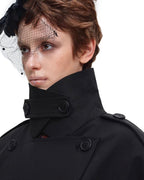 Crop Belted Trench Jacket