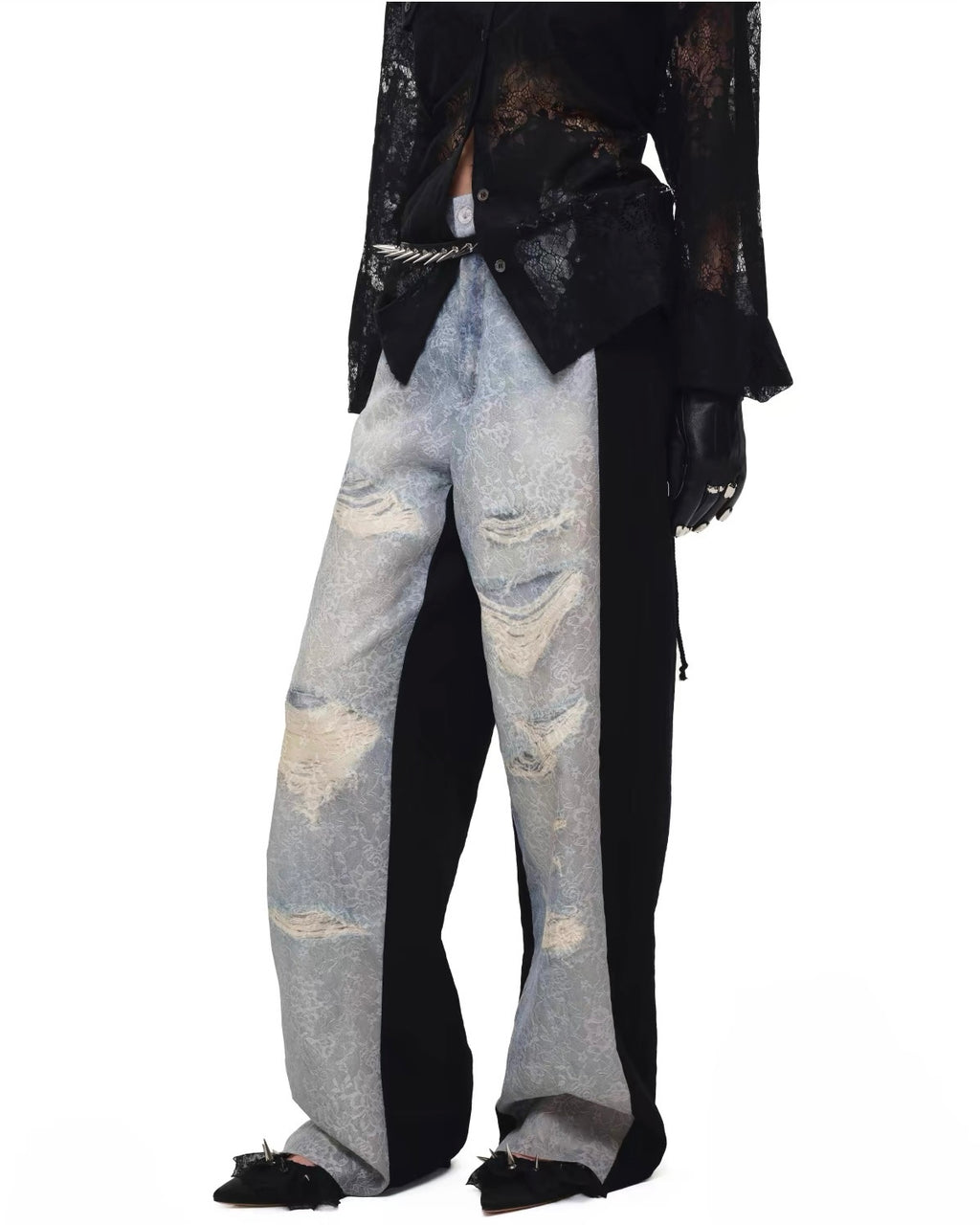 Faded Halo Denim Pants