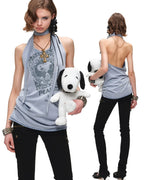 Grunge Snoopy Choker Tank