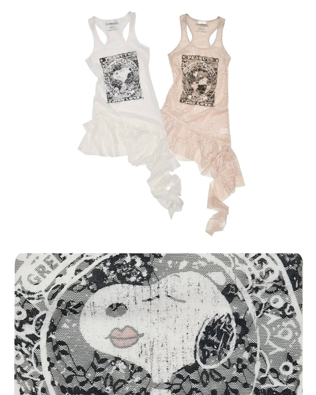 Snoopy Lace Handkerchief Top