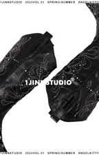 Embroidered Cross Cowboy Boots