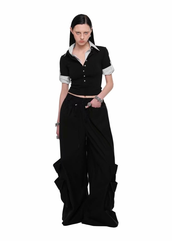 Two-Piece Collar Polo Shirt