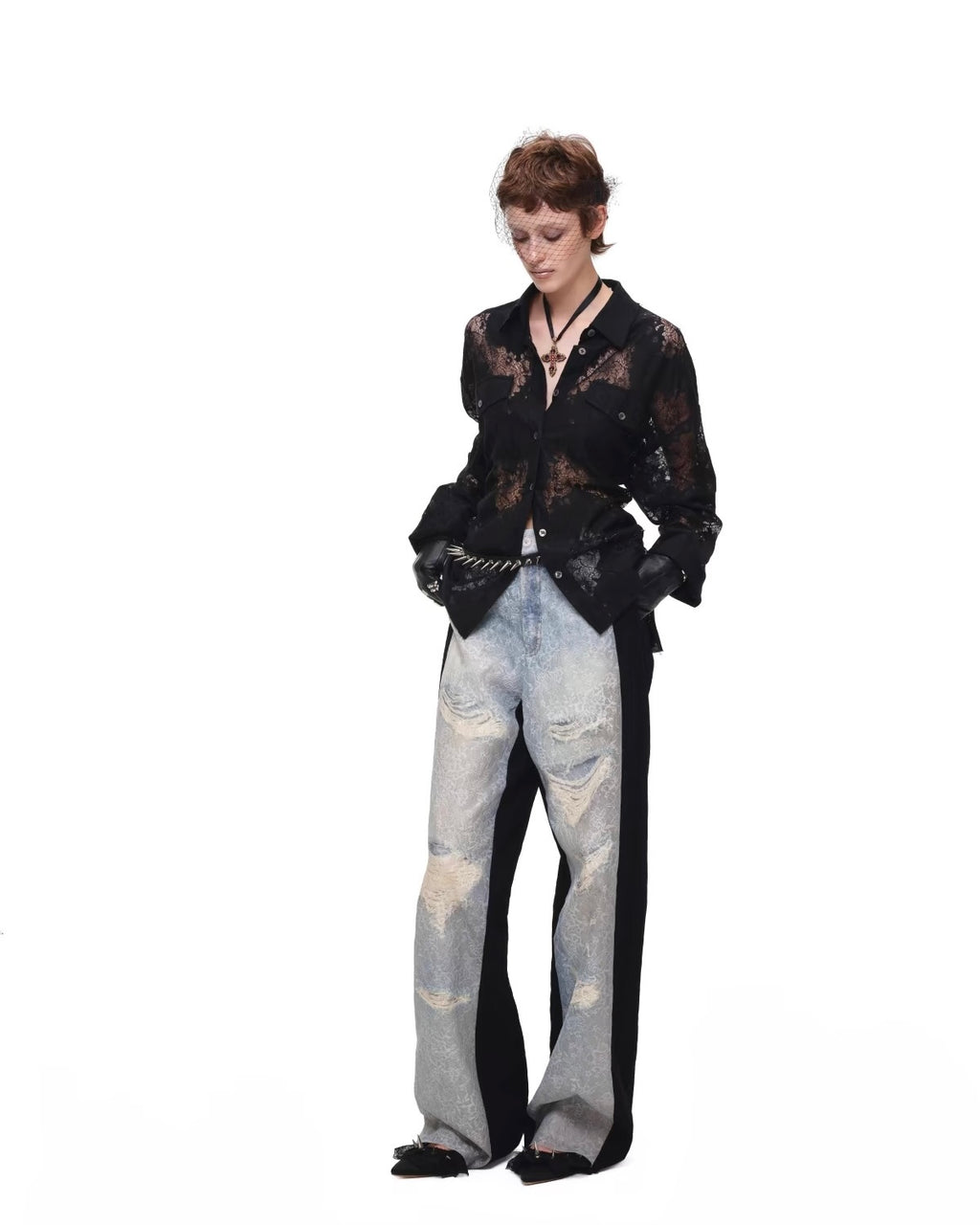 Wraith Lace Corset Shirt