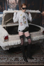 Snoopy Distressed Tattoo Long Sleeve Tee