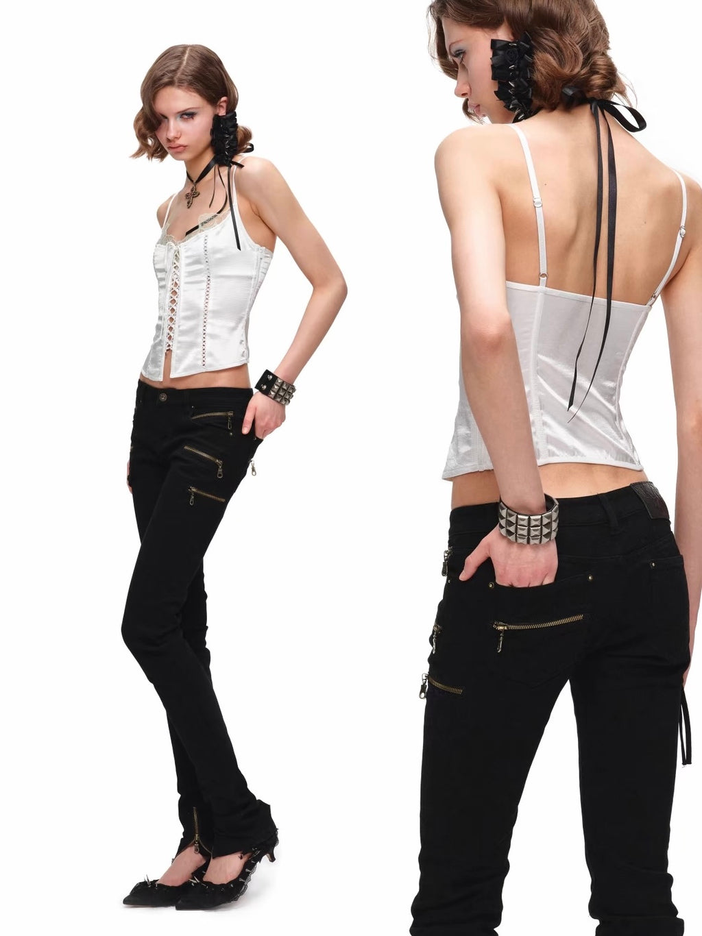 Silk Pixie Corset Top