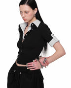 Two-Piece Collar Polo Shirt