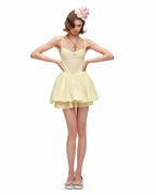 Rosette Eyelet Babydoll Dress