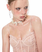 Lace Corset with Detachable Garters