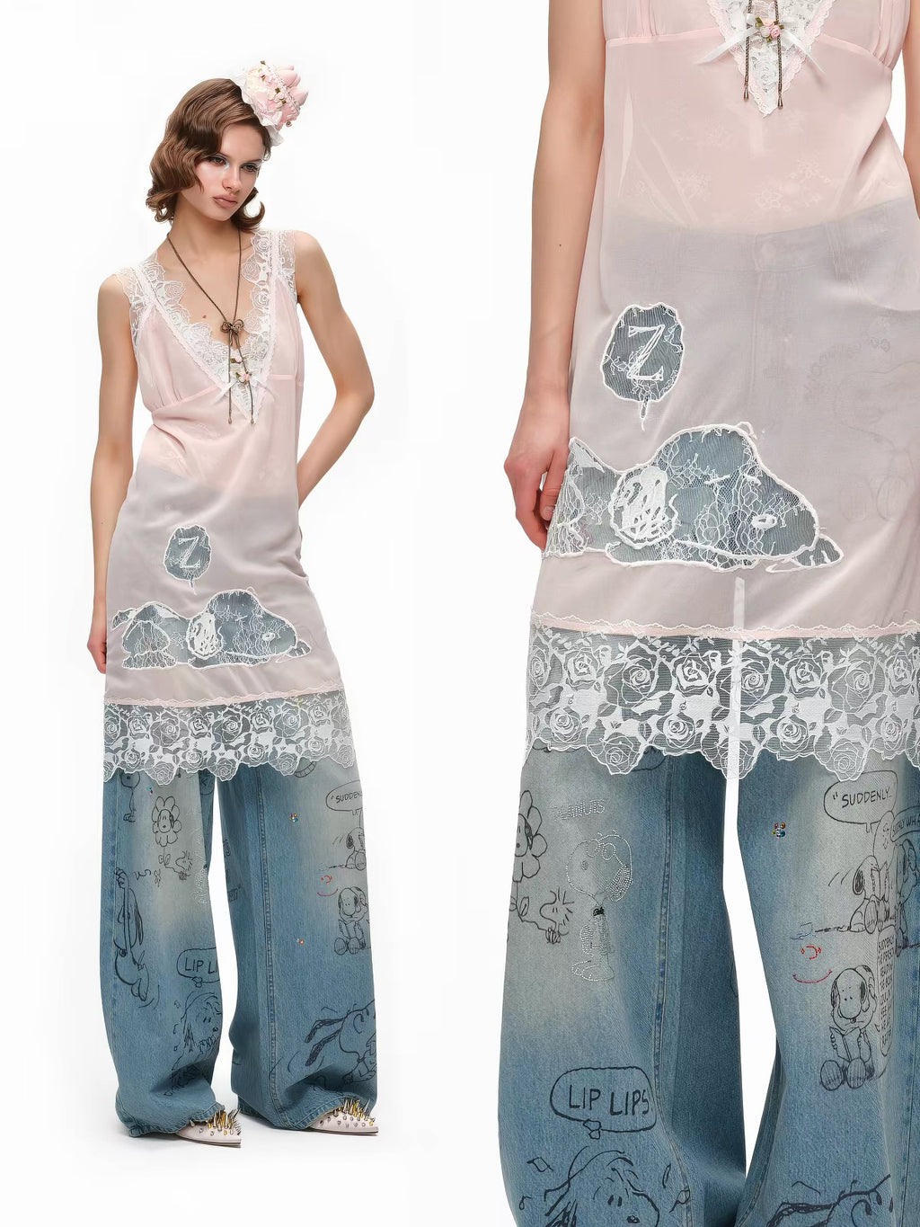 Snoopy Oversized Jeans