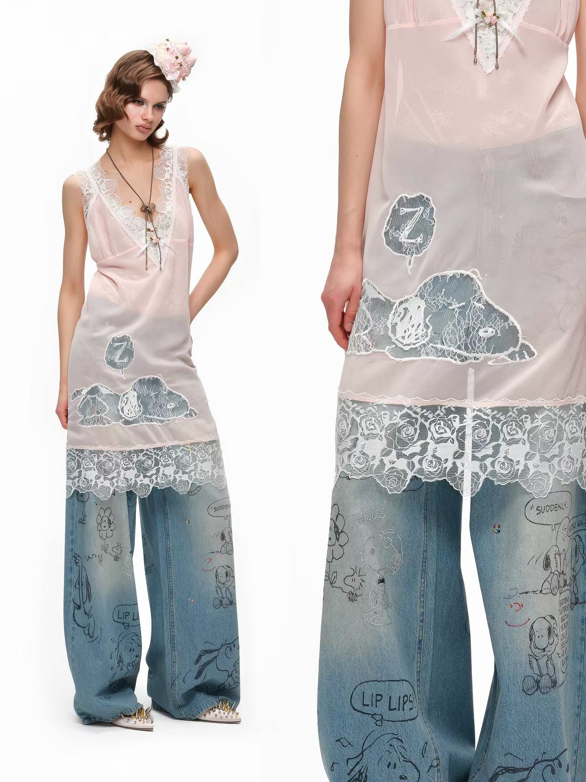 Snoopy Oversized Jeans