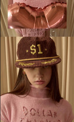 Corduroy Embroidered Cap