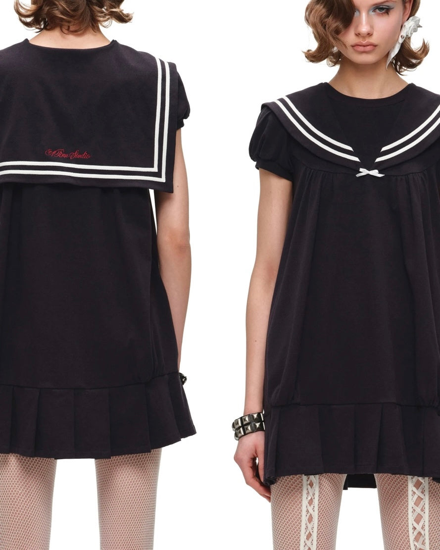Dark Academy Sailor Dress