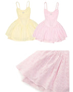 Rosette Eyelet Babydoll Dress