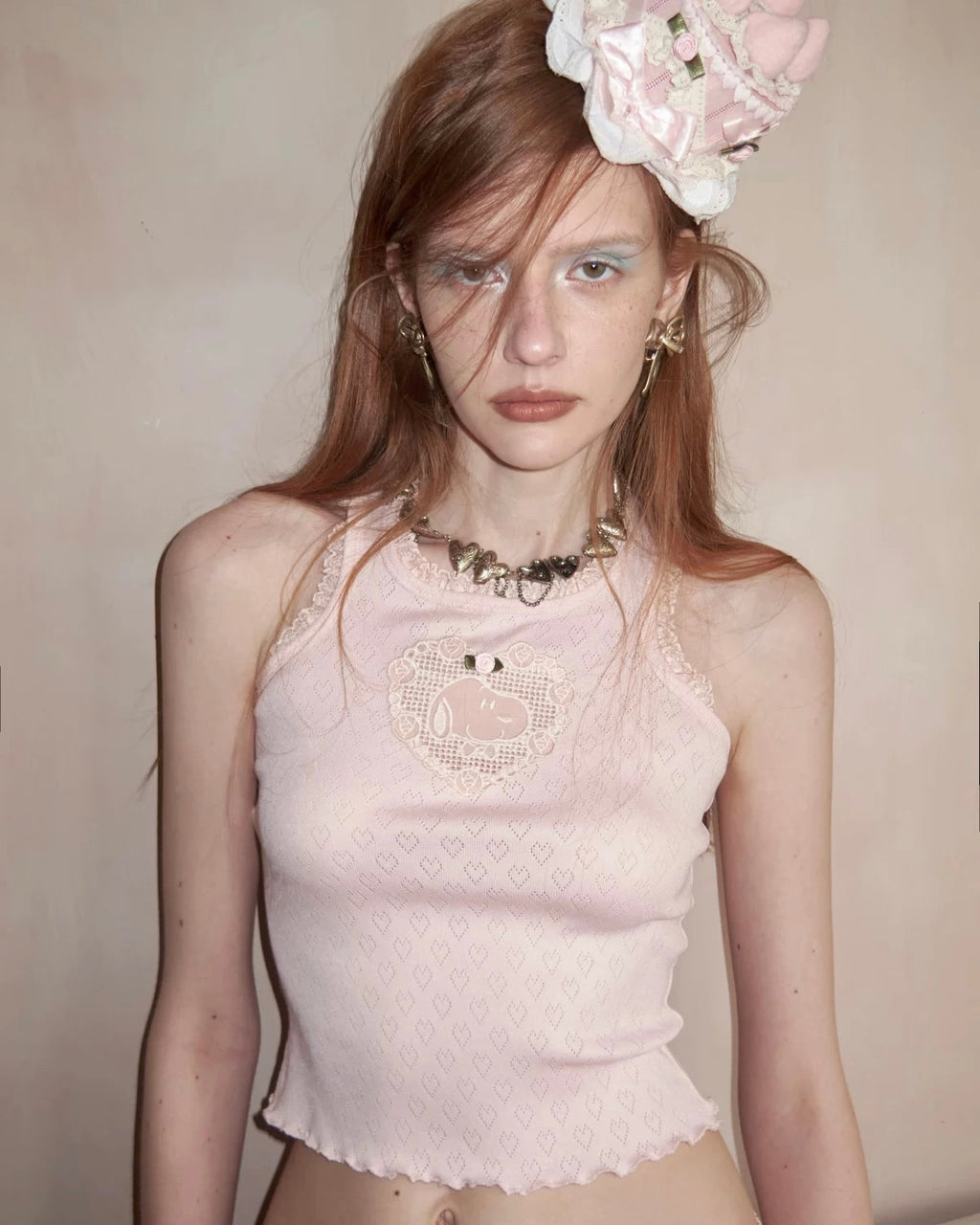 Rosette Cotton Heart Top
