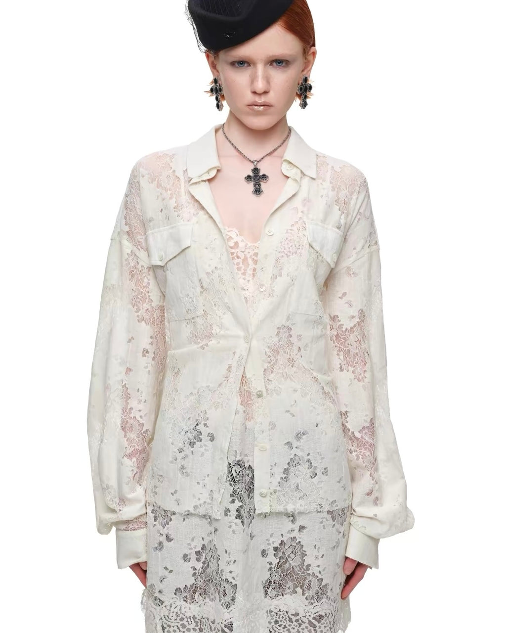 Wraith Lace Corset Shirt