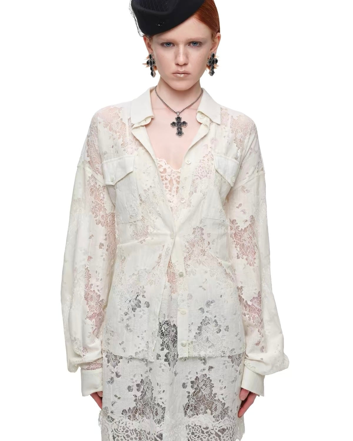 Wraith Lace Corset Shirt