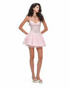 Rosette Eyelet Babydoll Dress