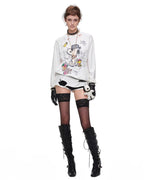 Snoopy Distressed Tattoo Long Sleeve Tee